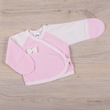 Babyunterhemd BetiS "Bow" Monotone Milk / Pink Interlock 27077127 Größe 46