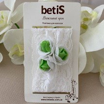 Пов'язка BetiS "Трояндочка-3" Зелений Гіпюр  27081229  Зріст 86