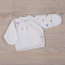 Baby clothes BetiS "Bow" Picture Milk / gray Interlock 27081261 Height 42