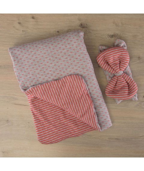 Envelope blanket BetiS "Pustunchik" Spring-Autumn with a belt-elastic Raspberry Capiton, filler synthetic winterizer. Density 200 g / m2 27082239 85 * 85 cm