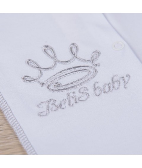 Чоловічок BetiS "BetiS baby" д.р. з шапочкою, з рукавичками Білий Інтерлок 27082271  Зріст 56
