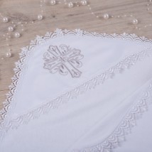 Kryzhma BetiS "Sun-2" double with an embroidery White Fringe 27681280 75 * 100 cm