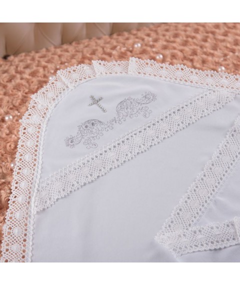 Kryzhma BetiS "Charm" with embroidery White Interlock 27681906 100 * 100 cm