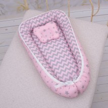 Cocoon BetiS "Zironka-1" Standard with orthopedic mattress and pillow Pink Poplin 27683648 50 * 80 cm