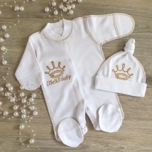 Чоловічок BetiS "BetiS baby" з.р. з шапочкою Молочний Інтерлок 27684997  Зріст 46