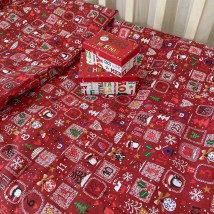 Комплект постільної білизни BetiS "Новий рік" в ліжечко Червоний Ранфорс 27689780