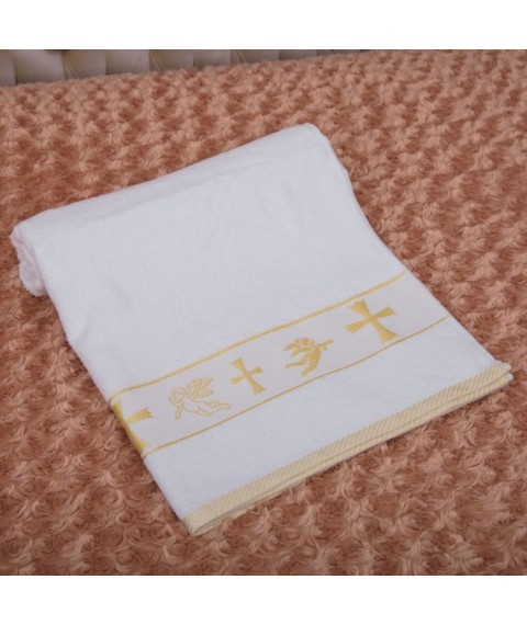 Towel BetiS "Baptism" White / gold Mahra 27069055 70 * 140 cm