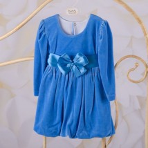 Kleid BetiS "Beauty" Blue Velour 27071633 Größe 86