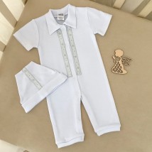 Men BetiS "Timothy" short sleeve with a hat White Interlock 27071900 Height 56