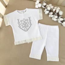 BetiS "Angel-2" short sleeve with embroidery White Interlock 27075600 Height 74
