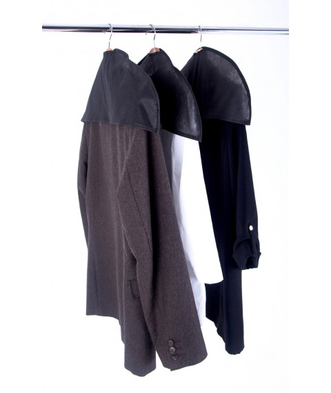 Set of capes-covers for clothes 3 pcs (black)