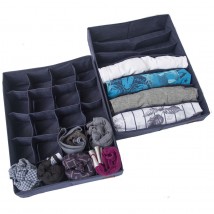 Набір органайзерів для нижньої білизни 2 шт ORGANIZE (джинс)
