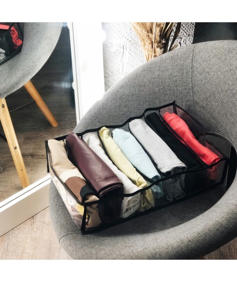 Роздільник для вертикального зберігання речей L (чорний)