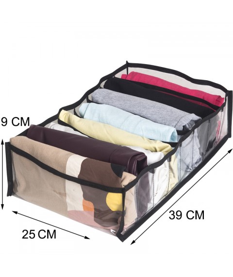 Роздільник для вертикального зберігання речей L (чорний)