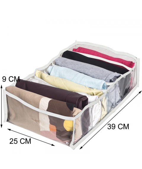 Vertical storage organizer L (white)