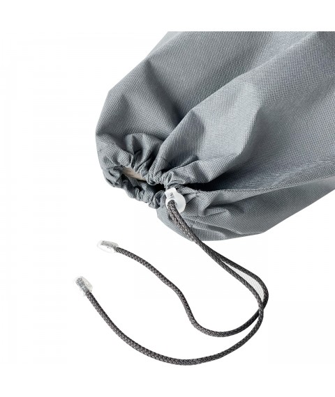 Dust bag for shoes with drawstring (gray)