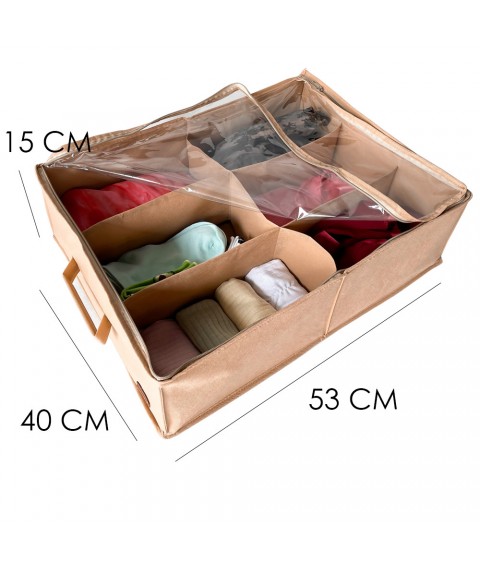 Organizer for storing shoes for 6 pairs up to size 39 ORGANIZE (beige)