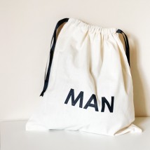 Cotton bag for things 30*35 cm Man (light)