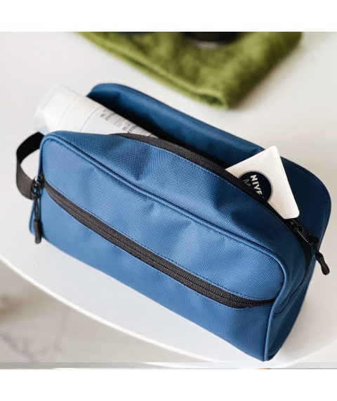 Men's travel cosmetic bag ORGANIZE (blue)
