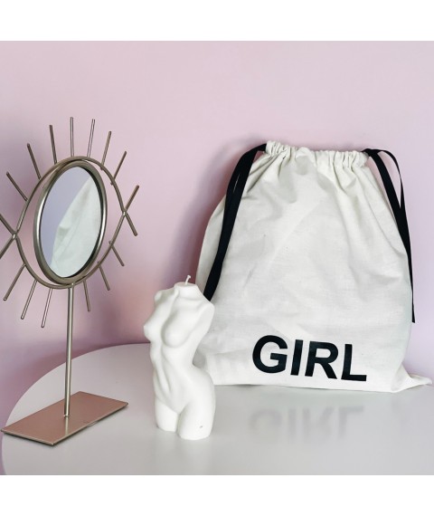 Cotton bag for things 30*35 cm Girl (light)