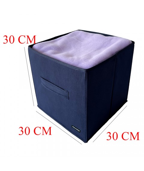 Короб 30*30*30 см ORGANIZE (синій)