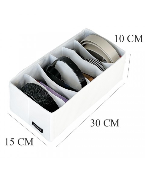 Sock organizer 30*15*10 cm ORGANIZE (white)