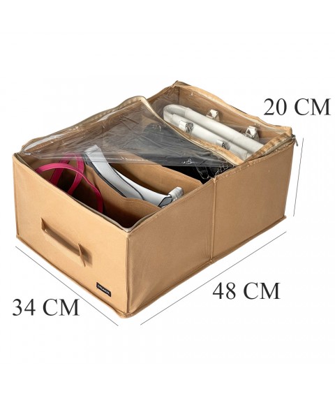 Органайзер для зберігання демісезонного взуття на 4 пари до 42 розміру ORGANIZE (бежевий)