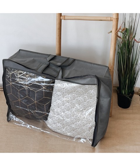 Packaging bag for blankets and things M (gray)