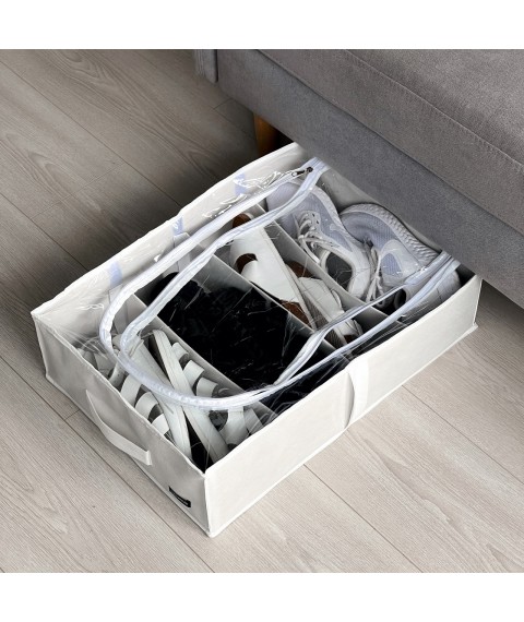 Shoe organizer for 4 pairs 50*35*14 cm ORGANIZE (white)