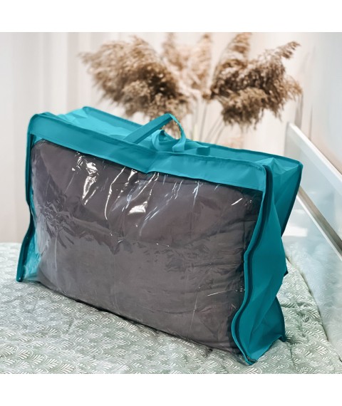 Bag-case for storing things\blankets\pillows L (azure)