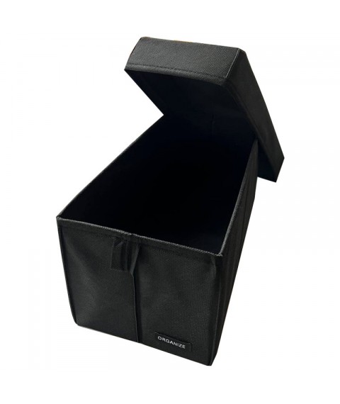 Organizer for vertical storage with lid S - 34*16*16 cm (black)