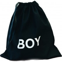 Мешок хлопковый для вещей 30*35 см Boy (черный)