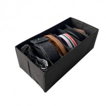 Коробочка для шкарпеток або панчох 30*15*10 см ORGANIZE (чорний)