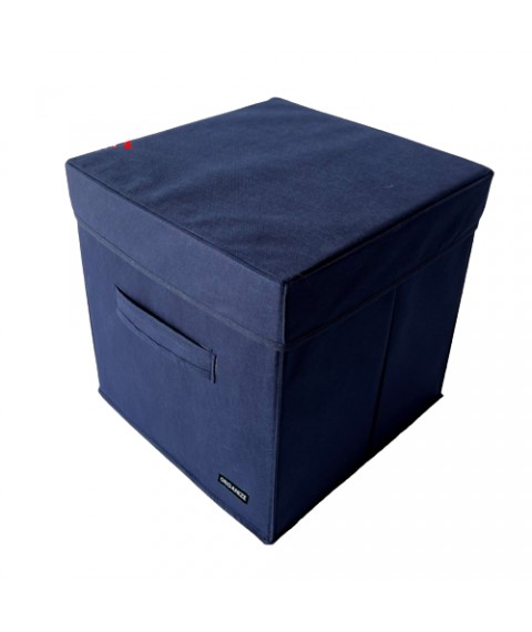 Короб з кришкою 30*30*30 см ORGANIZE (синій)