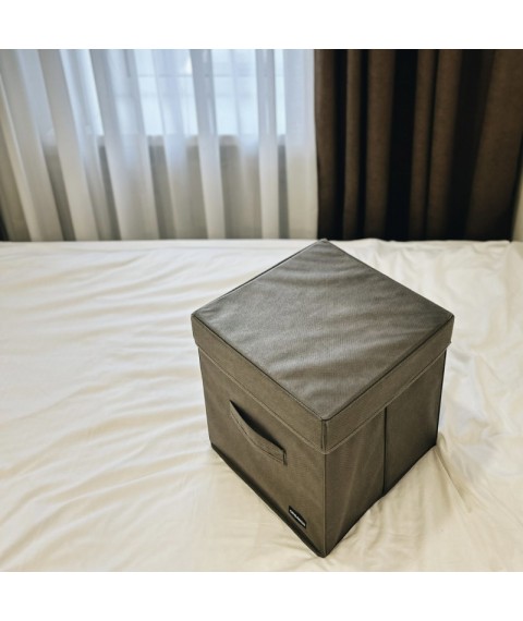 Ящик із кришкою 30*30*30 см ORGANIZE (сірий)