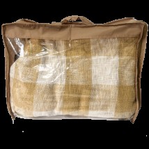 PVC suitcase for blankets and pillows S (beige)