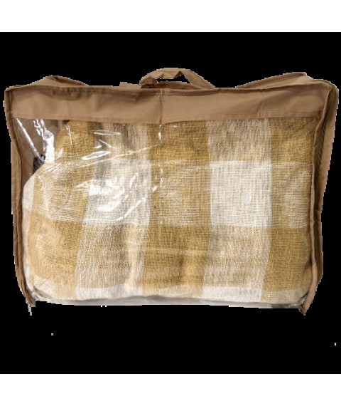 Сумка-валіза з пвх для ковдр та подушок S (беж)