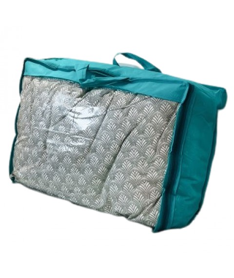 Сумка-валіза з пвх для ковдр і подушок S - 55*45*18 см (лазур)
