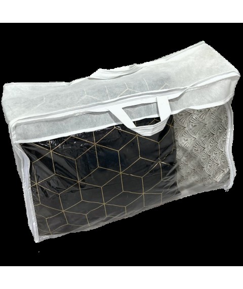 Сумка-упаковка для одеяла и вещей M - 65*45*20 см (белый)