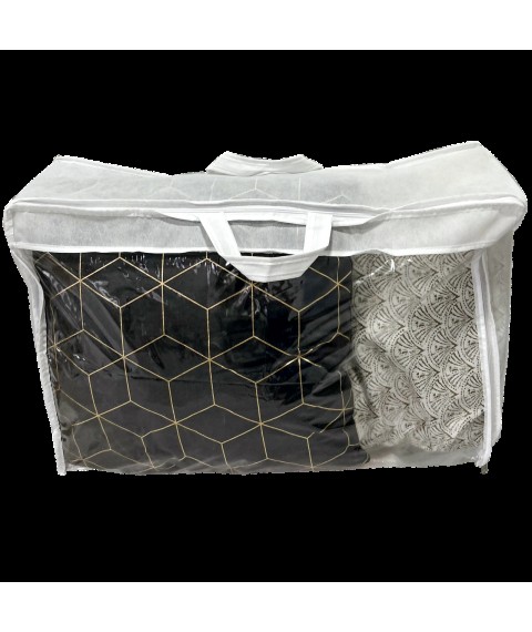 Сумка-упаковка для одеяла и вещей M - 65*45*20 см (белый)