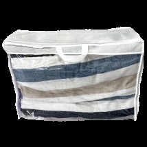 Case bag for storing blankets and pillows L - 70*50*20 cm (white)