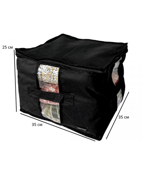 Вместительная сумка для хранения вещей XM - 35*35*25 см ORGANIZE (черный)