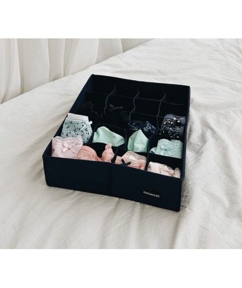 Коробочка для трусиків 20 комірок ORGANIZE (джинс)