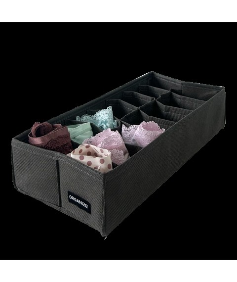 Organizer with 14 cells for panties or socks ORGANIZE (gray)