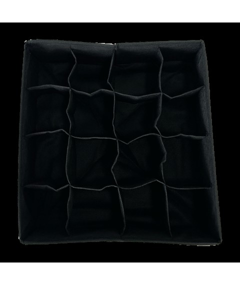 Органайзер для белья на 16 ячеек 30*30*10 см ORGANIZE (черный)