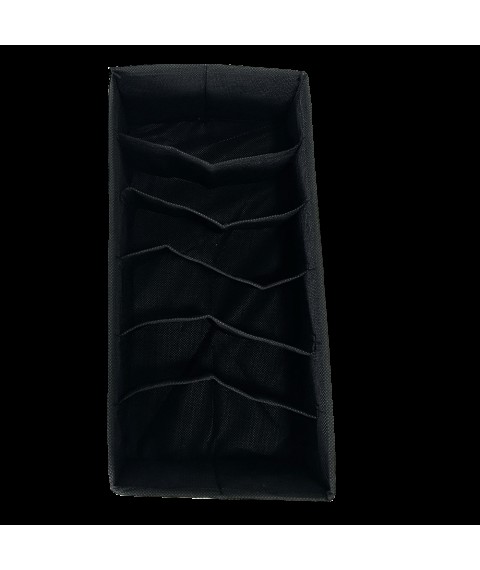 Коробочка для шкарпеток або панчох 30*15*10 см ORGANIZE (чорний)