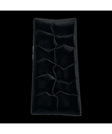 Box with square cells 30*15*10 cm ORGANIZE (black)