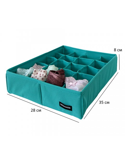 Panty box 20 cells ORGANIZE (azure)