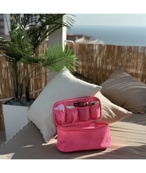 Travel organizer bag for laundry 26*13*12 cm ORGANIZE (pink)