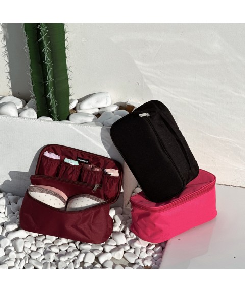 Дорожня сумка-органайзер для білизни 26*13*12 см ORGANIZE (рожевий)